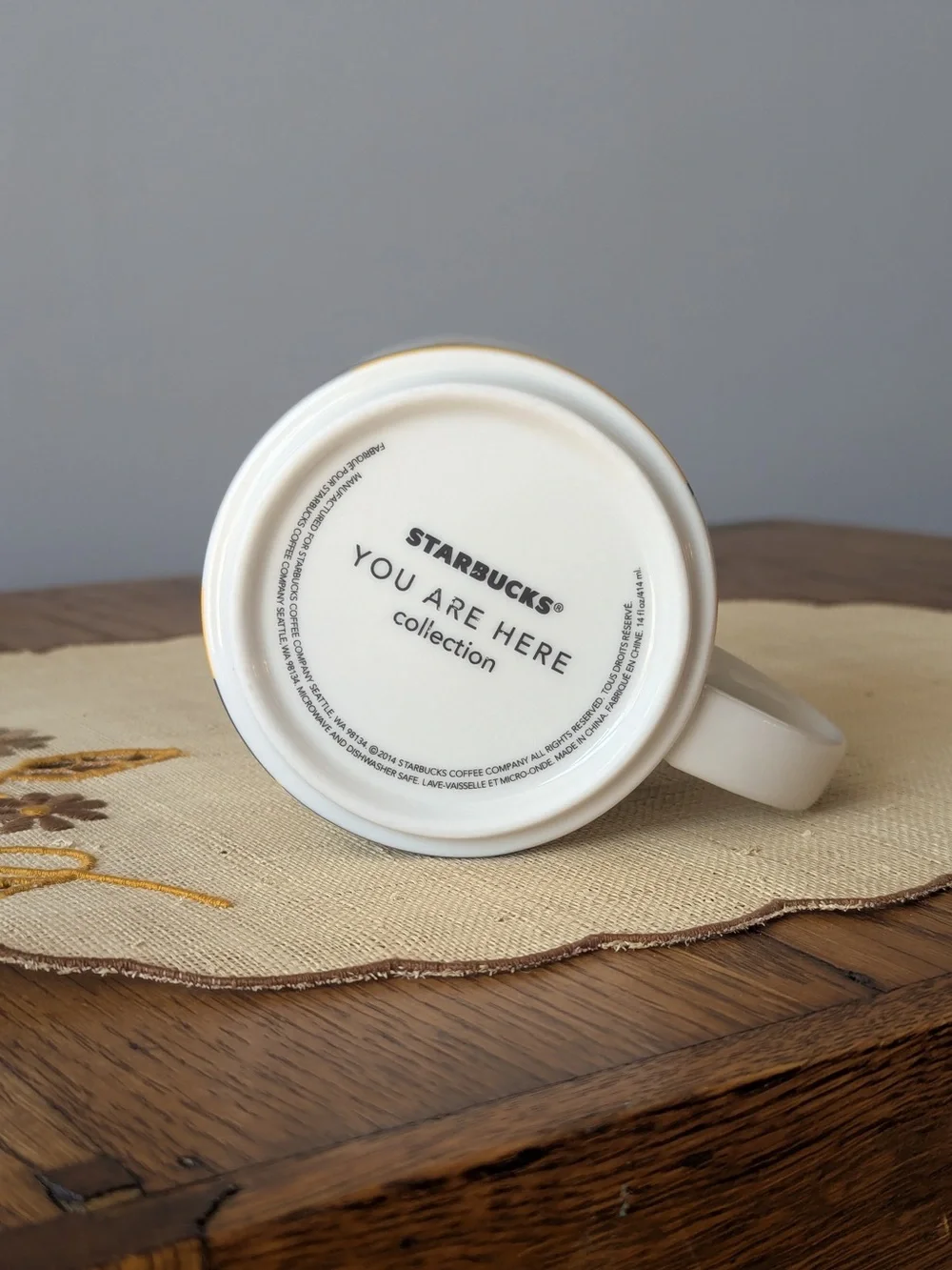 Starbucks NEW YORK City You Are Here Collection Coffee Mug 14oz Cup 2014 Series